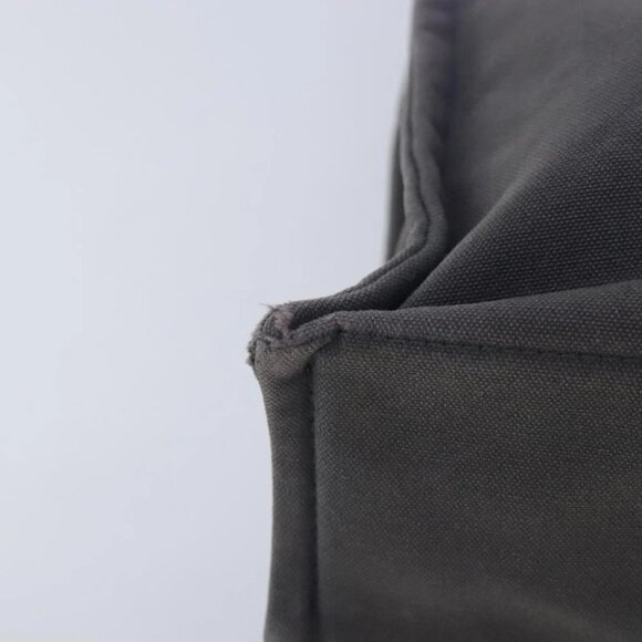 HERMES Fourre Tout PM Tote Bag Canvas Gray Silver Auth ti2154 - Picture 3 of 16